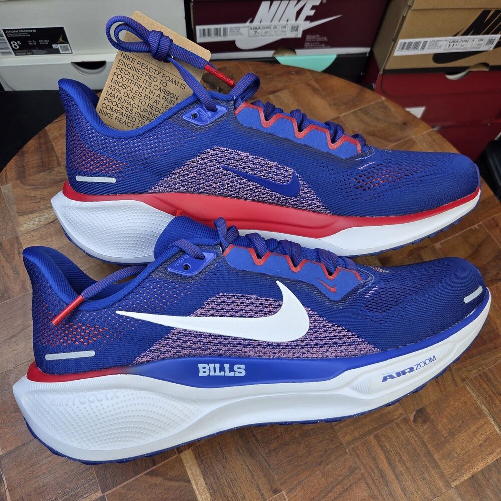 Nike Air Zoom Pegasus 41 "Buffalo Bills" Blue Red Men's Sz 8 (FZ5074-400)